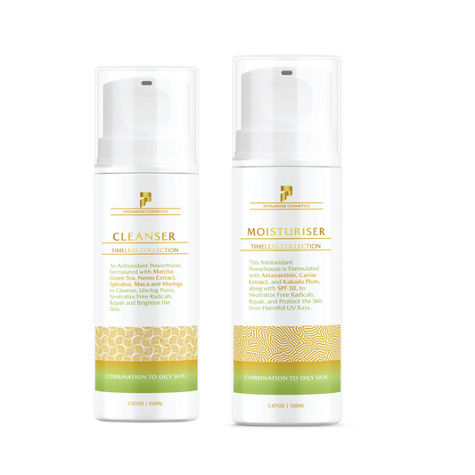 TIMELESS CLEANSER & MOITURISER DUO ( COMBINATION TO OILY)